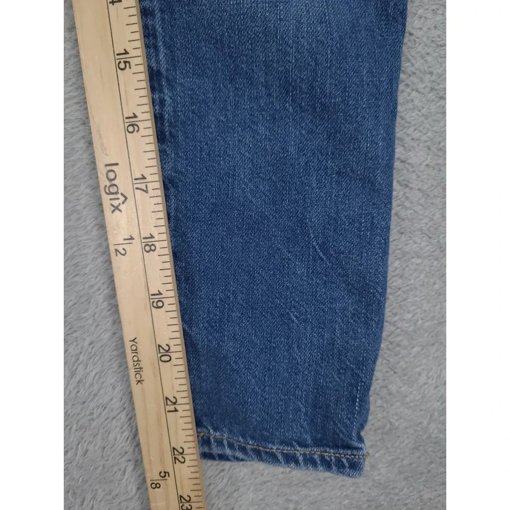 Polo Ralph Lauren Girls The Astor Slim Boyfriend Patchwork Denim Jeans - Size 7‎